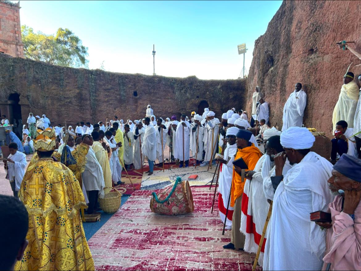 Priests at Lalibela churches